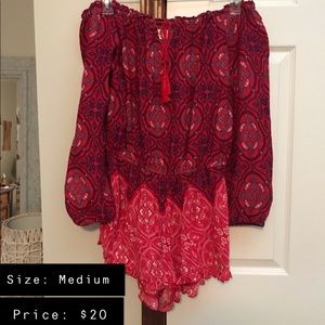 Off the shoulder romper